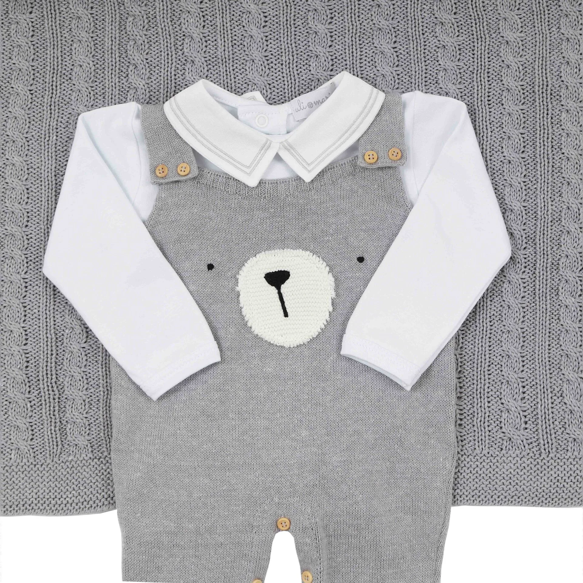 Saída Maternidade Teddy Cinza - 6 peças - Imagem 8