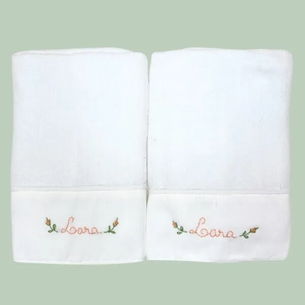 Kit com 2 fraldinhas de boca personalizadas Menina - Imagem 9