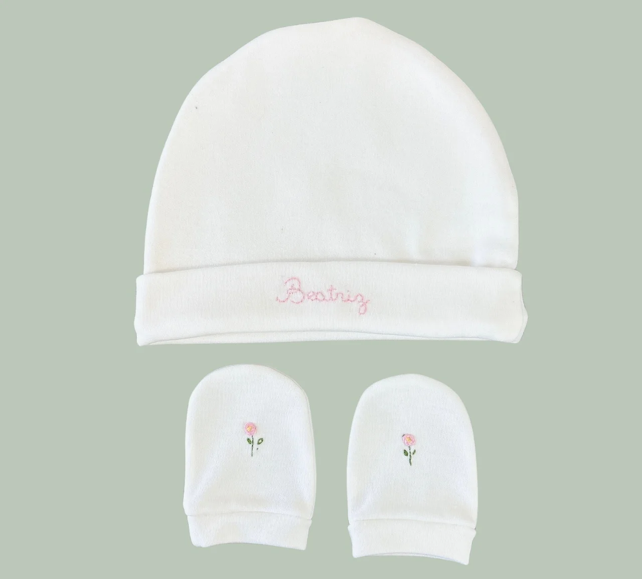 Kit Maternidade em Algodão Egípcio Personalizado Menina - 4 peças - Imagem 8