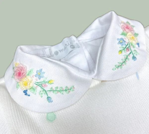 Macacão Martina em Algodão e Body floral - 2 peças - Imagem 2