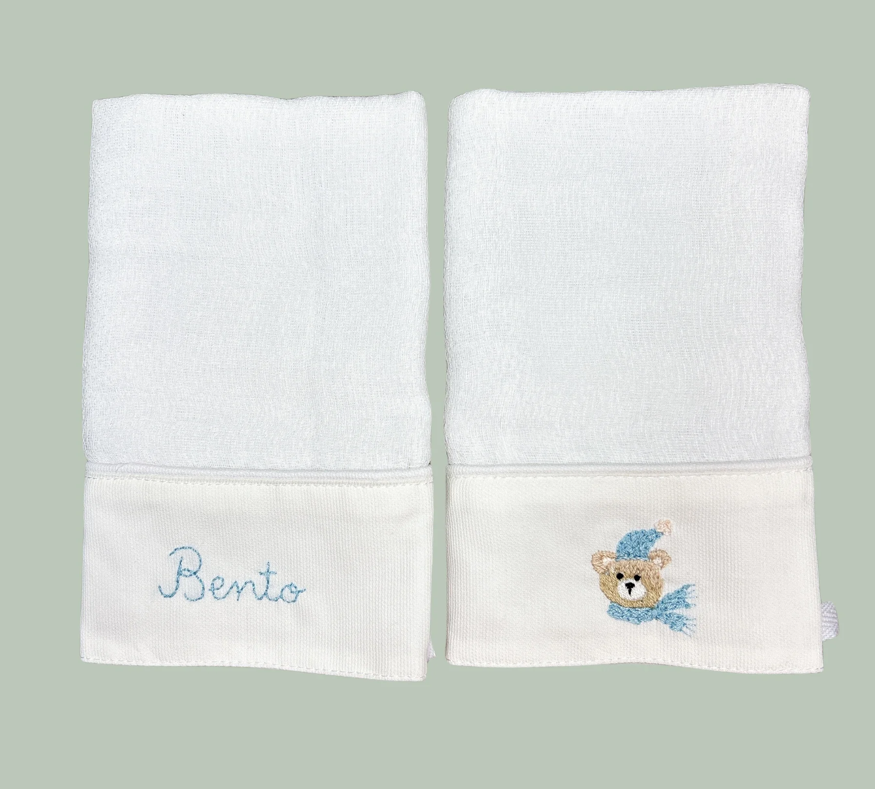 Kit com 2 fraldinhas de boca personalizadas Menino - Imagem 7