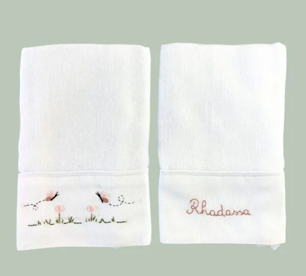 Kit com 2 fraldinhas de boca personalizadas Menina - Imagem 11