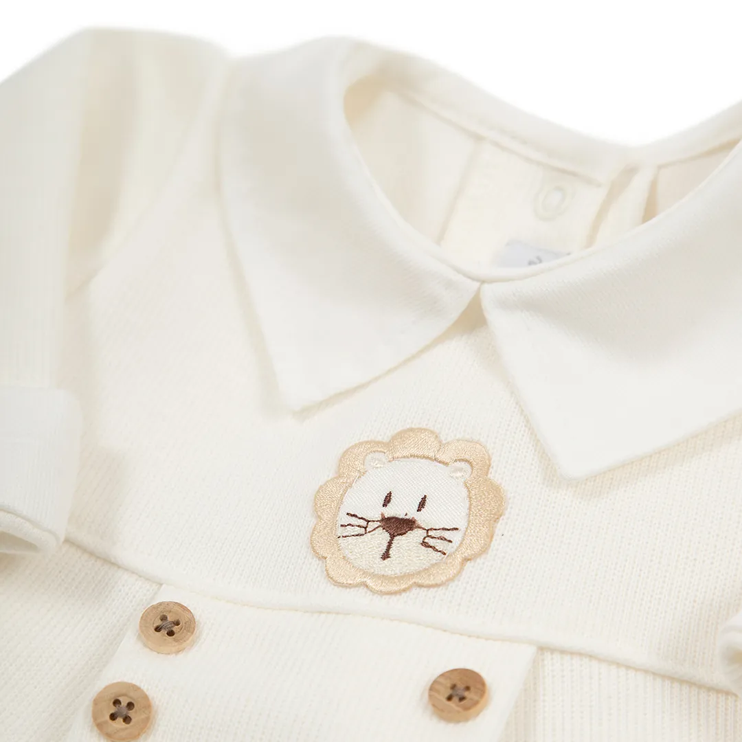 Saída Maternidade Leão off-white - 2 peças - Imagem 4