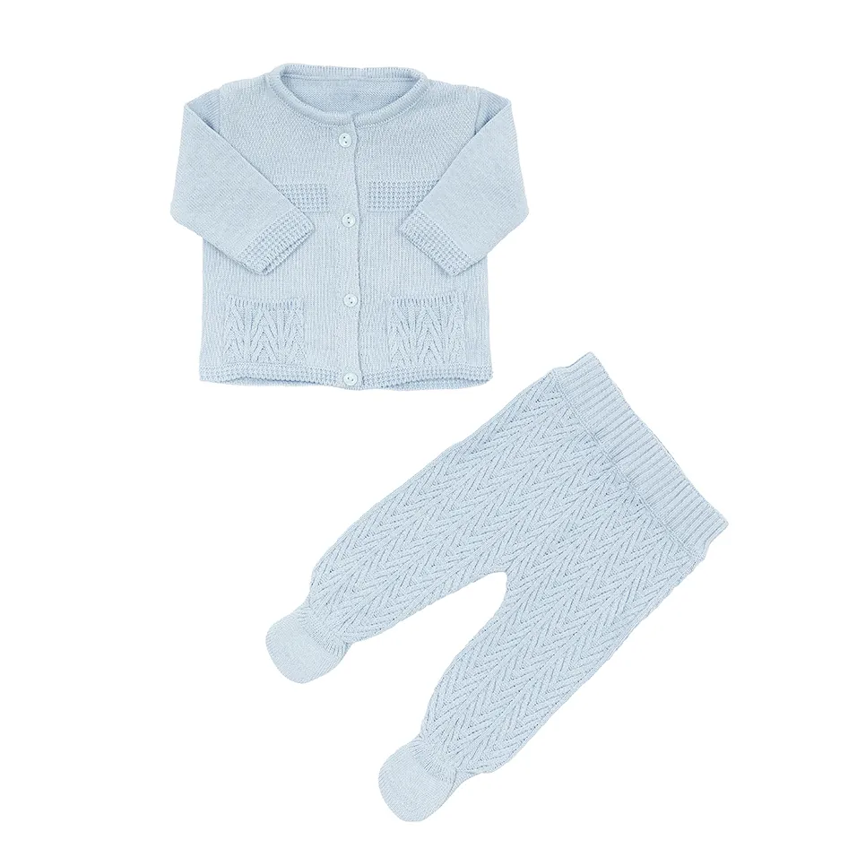 Saída Maternidade Tenista azul bebê - 4 peças - Imagem 8