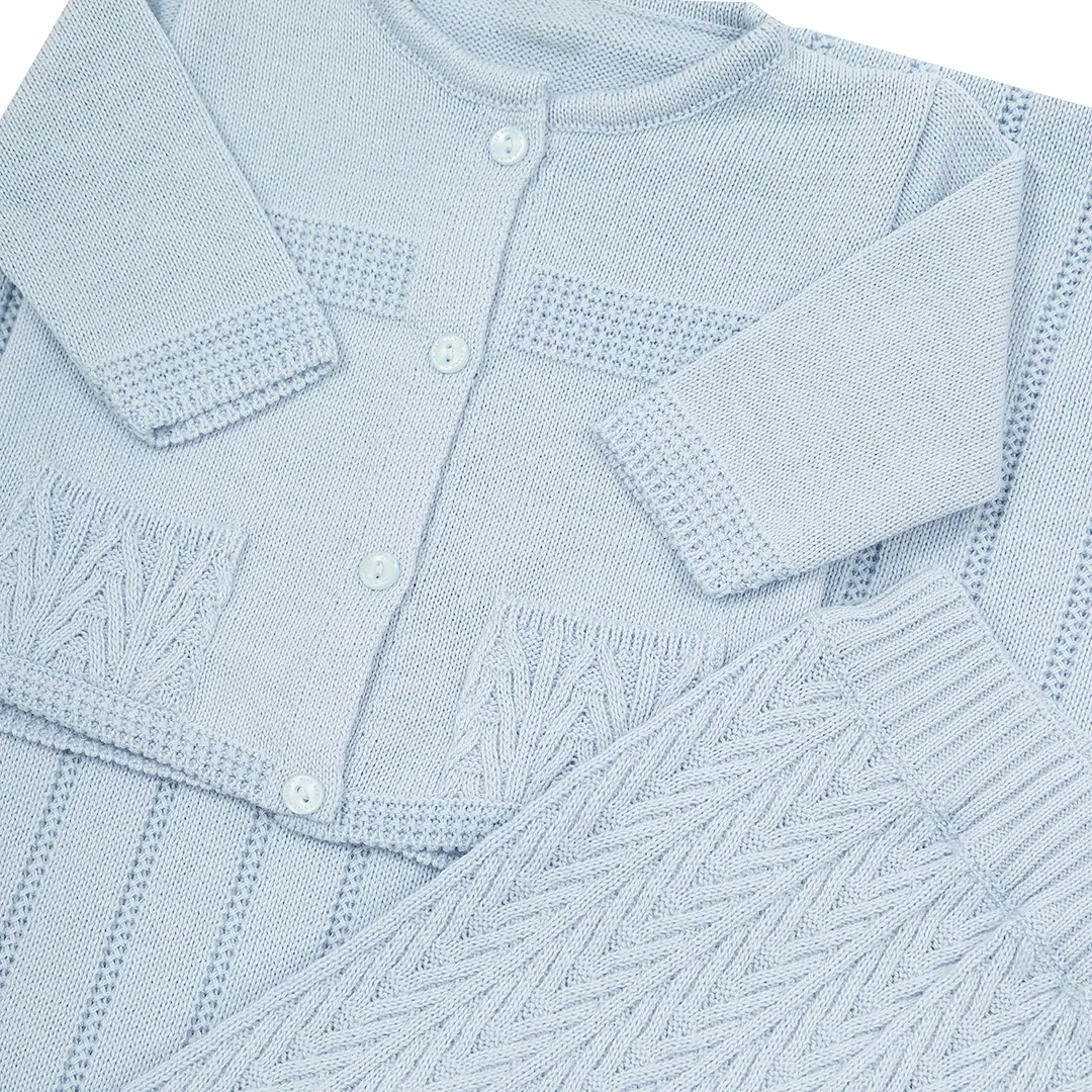 Saída Maternidade Tenista azul bebê - 4 peças - Imagem 7