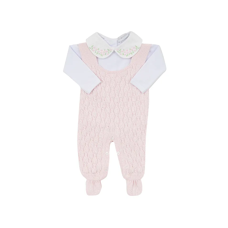 Saída Maternidade Julieta rosa bebê - 4 peças - Imagem 3