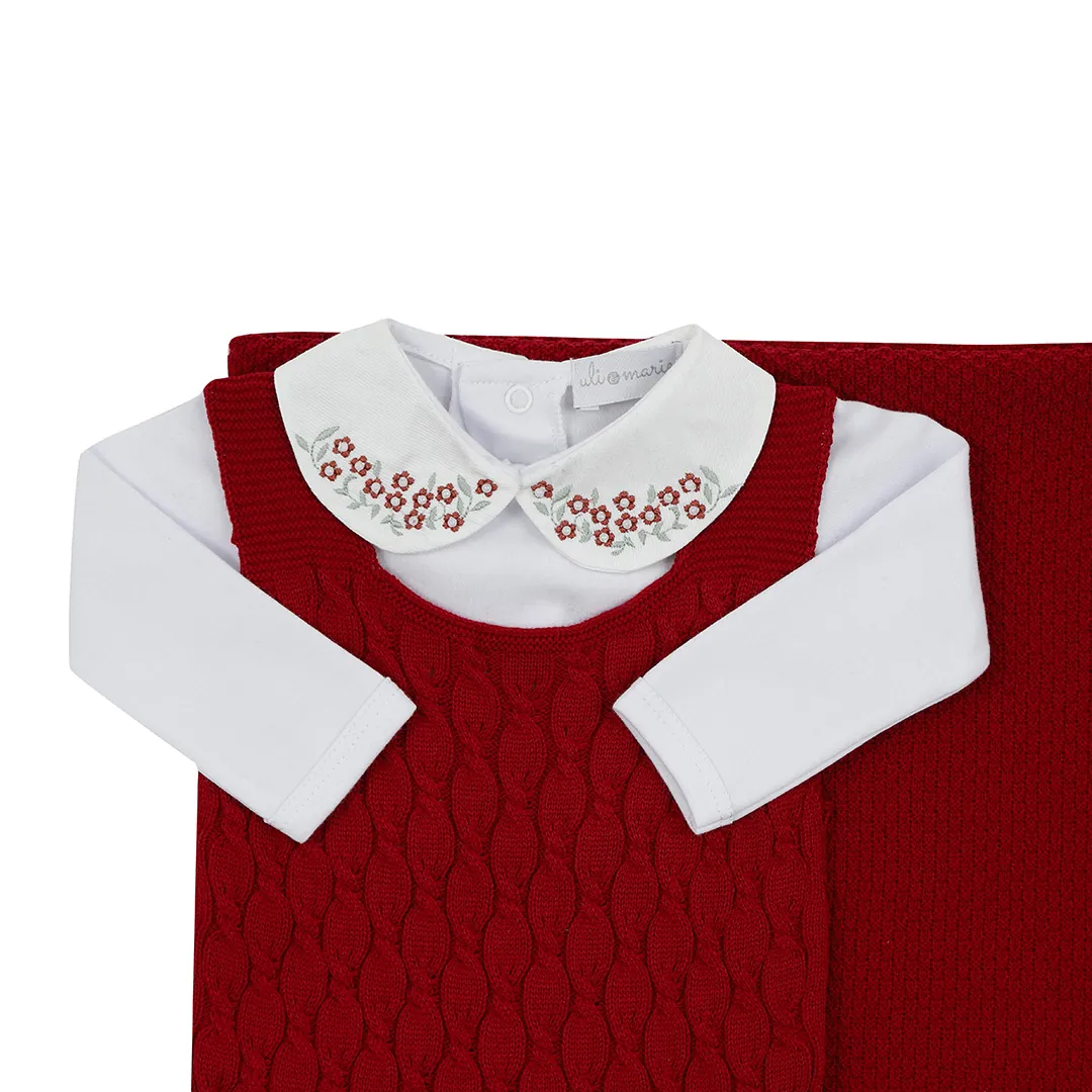 Saída Maternidade Julieta vermelha - 4 peças - Imagem 7