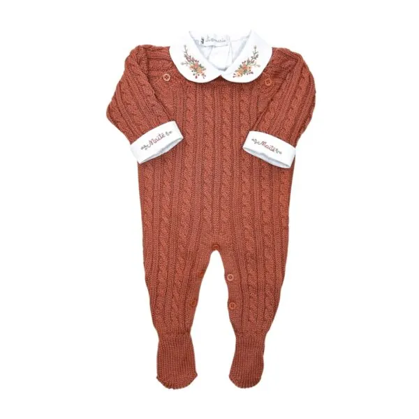 Macacão Uli Terracota com body personalizado - 2 peças - Imagem 2
