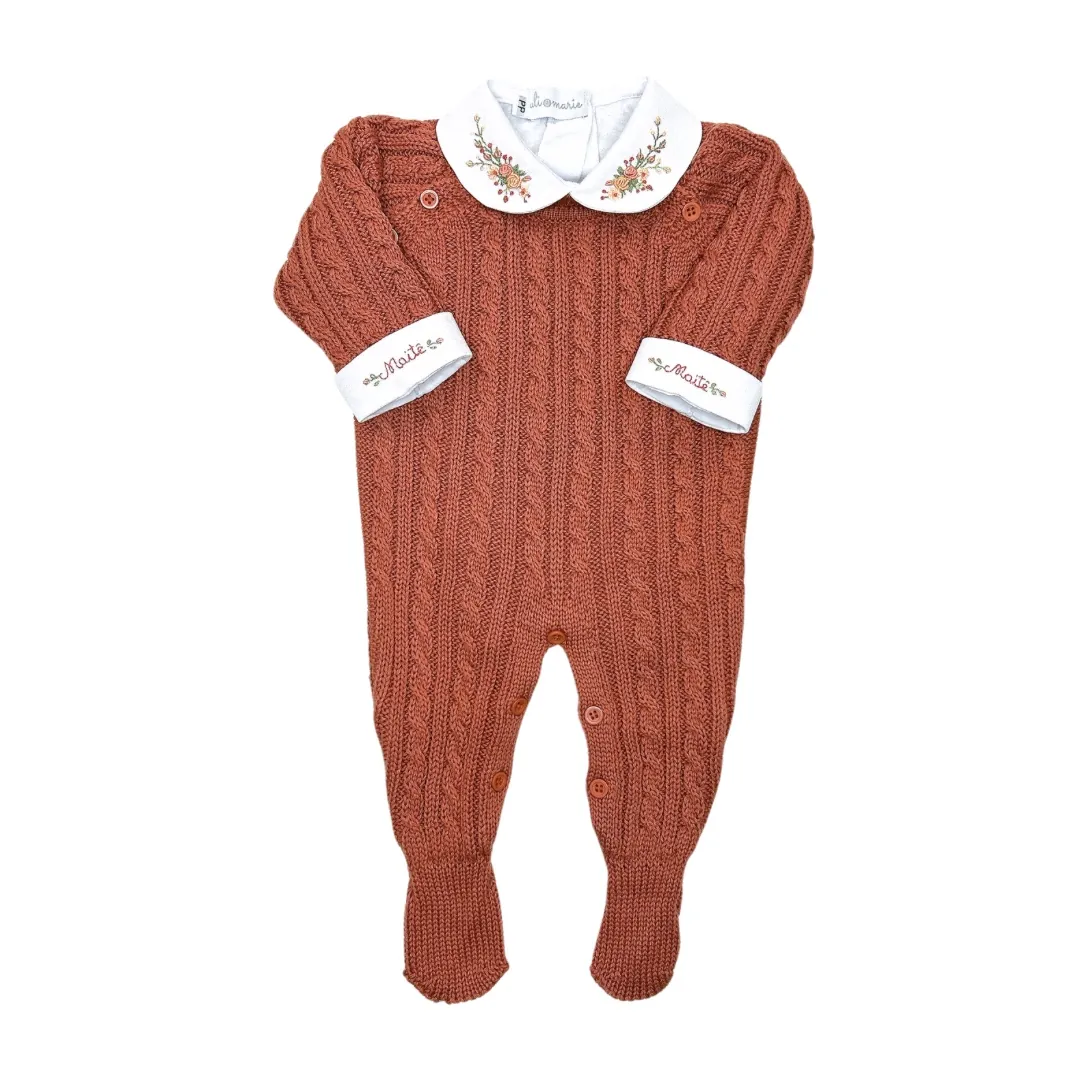 Macacão Uli Terracota com body personalizado - 2 peças - Imagem 2