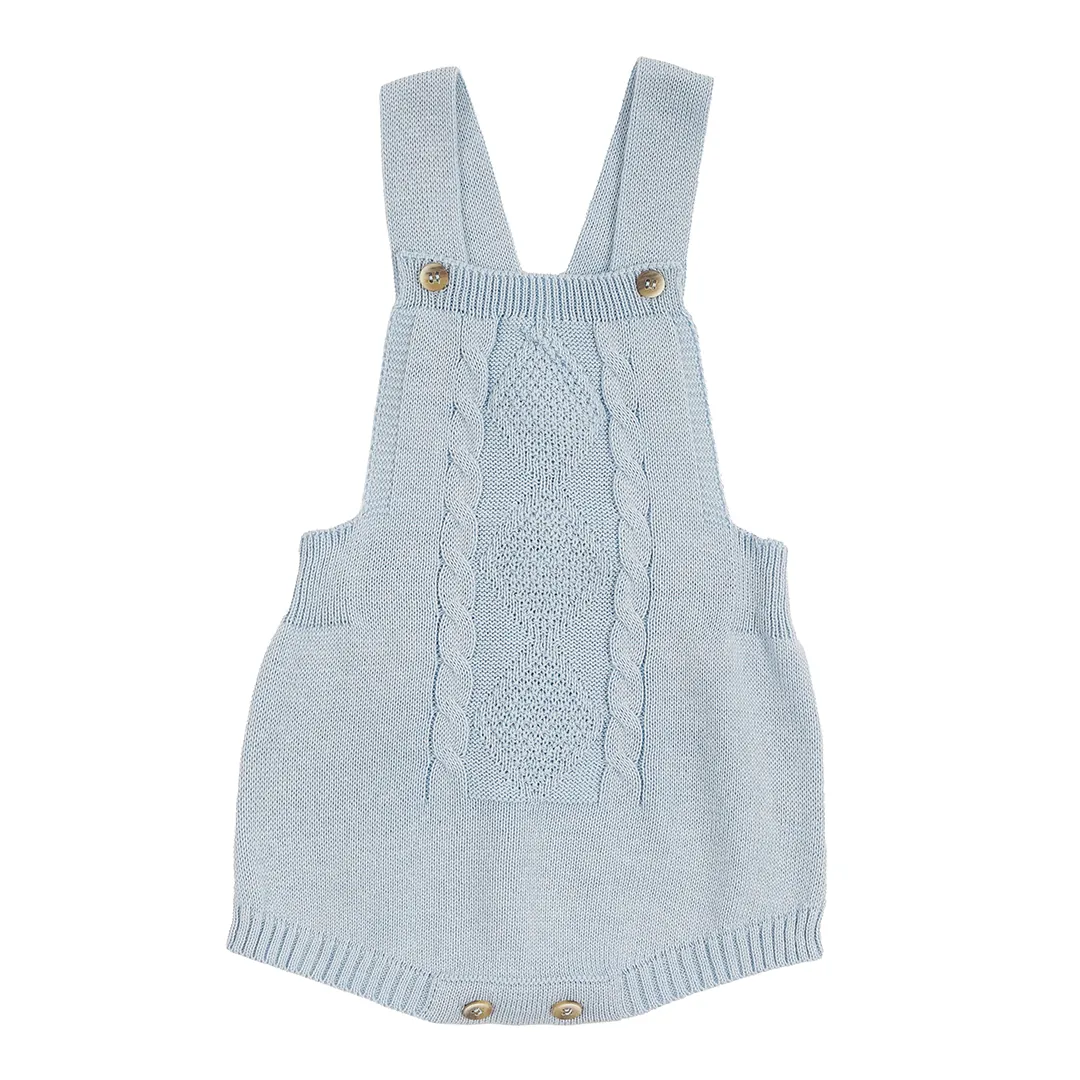 Romper Classic com Body azul bebê - 2 peças - Imagem 3