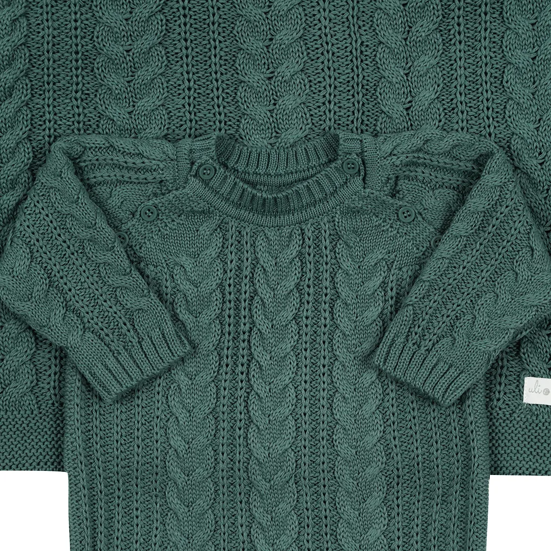 Saída Maternidade Sorrento Verde Relva - 2 peças - Imagem 2