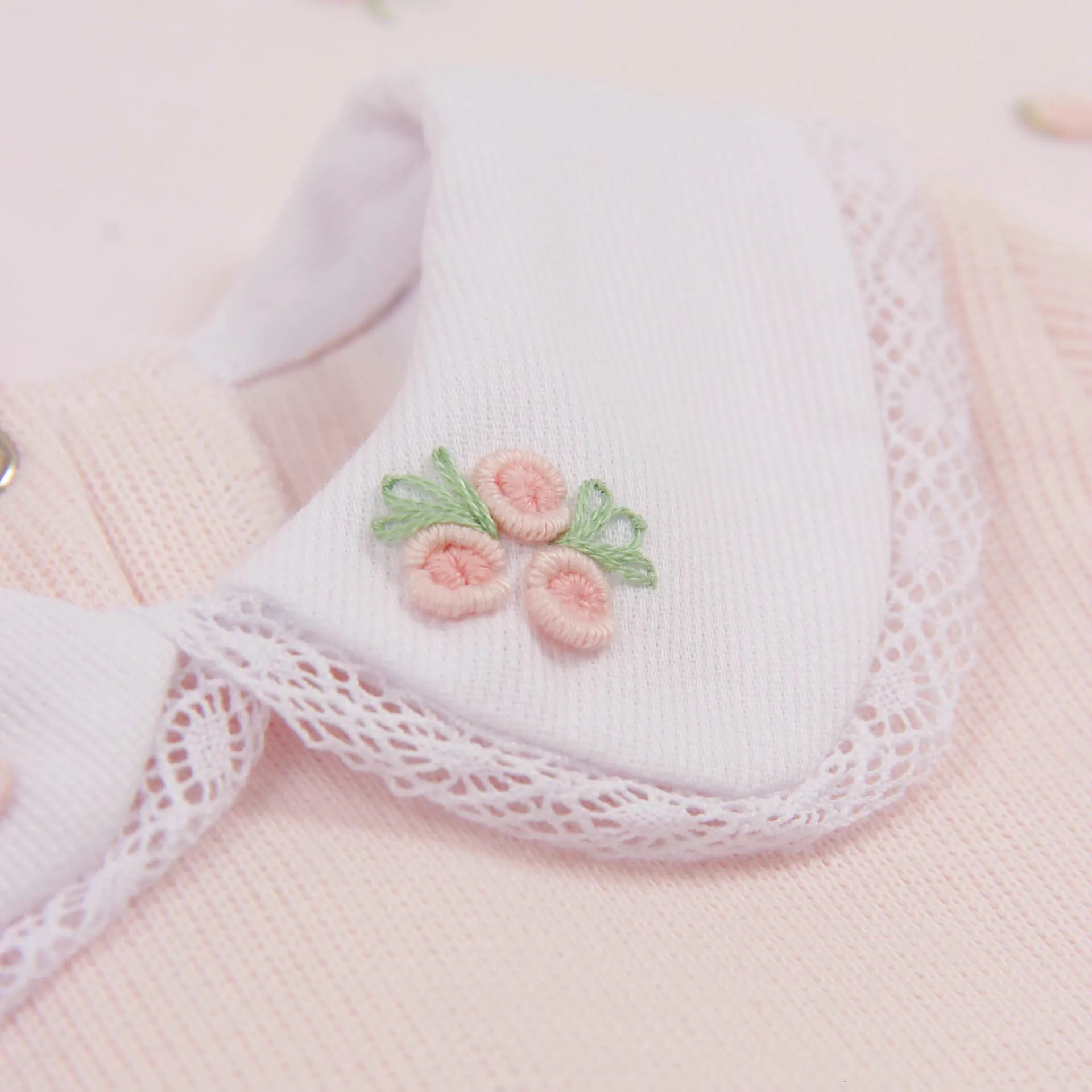 Macacão Elisa Rosa Bebê - Imagem 4