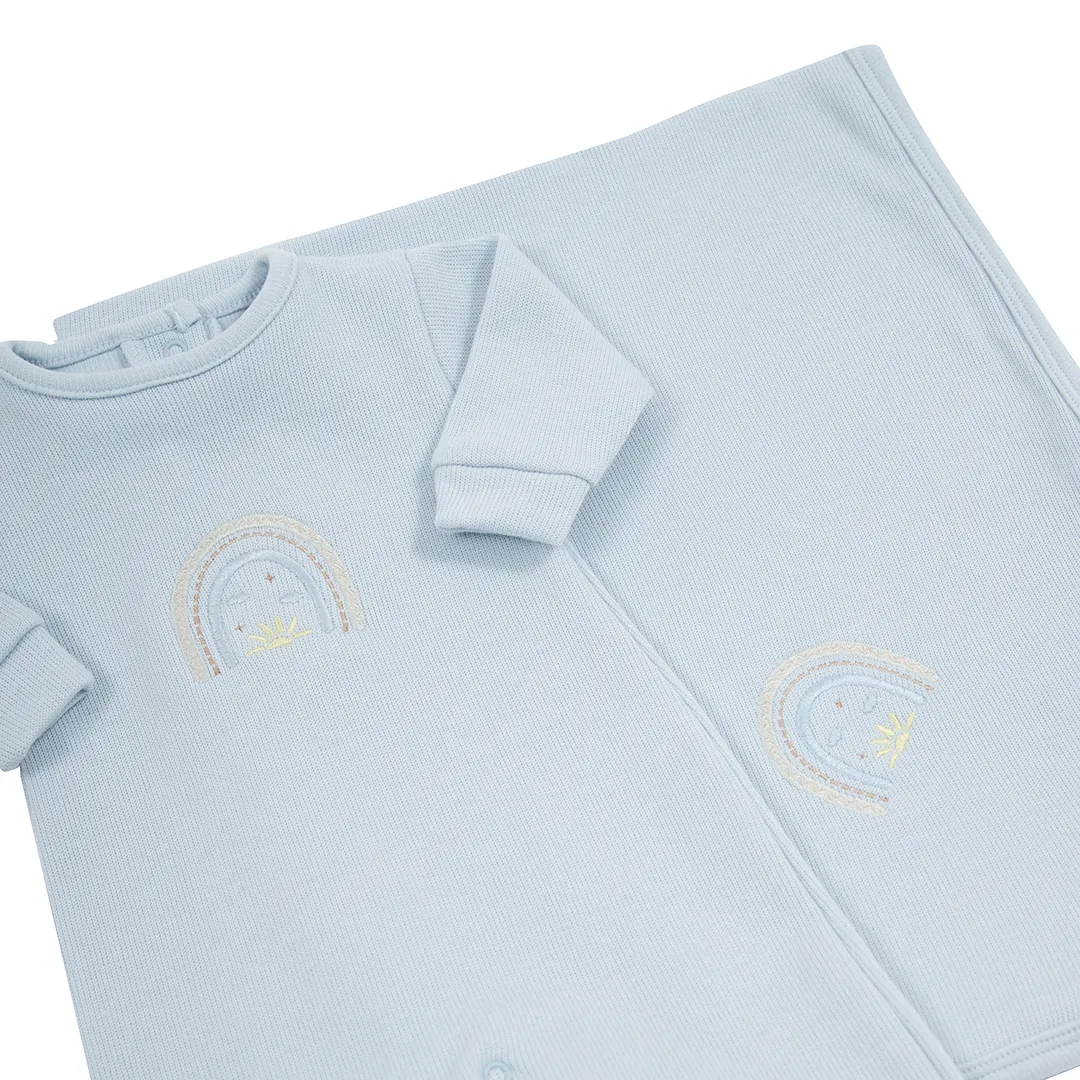 Saída Maternidade Rainbow azul bebê - Imagem 5