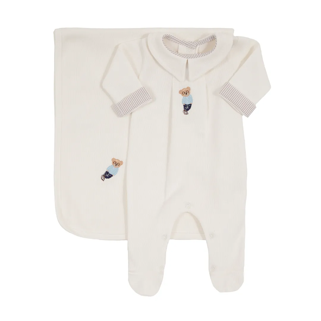 Saída Maternidade Bernardo Off-white - Imagem 2