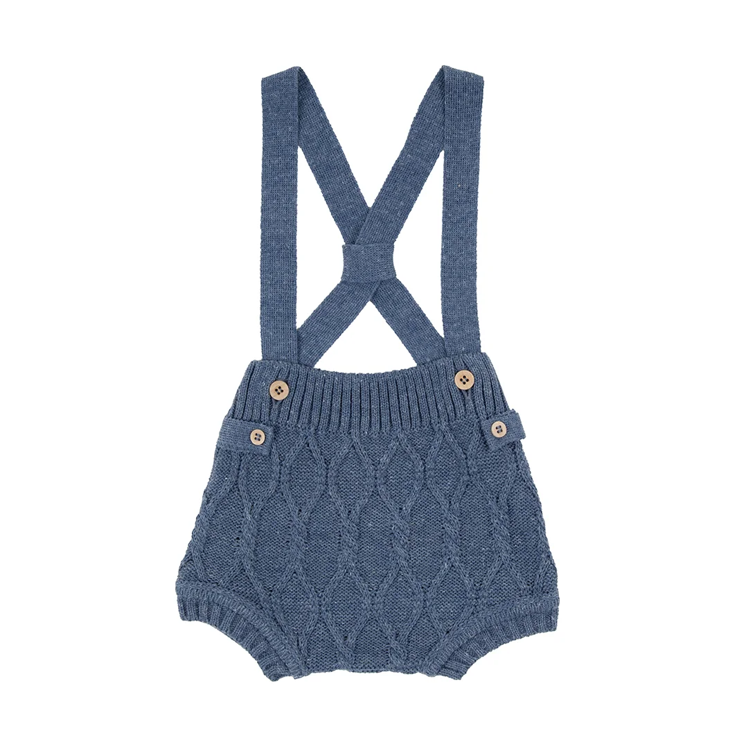 Romper Bento com Body azul jeans - 2 peças - Imagem 3