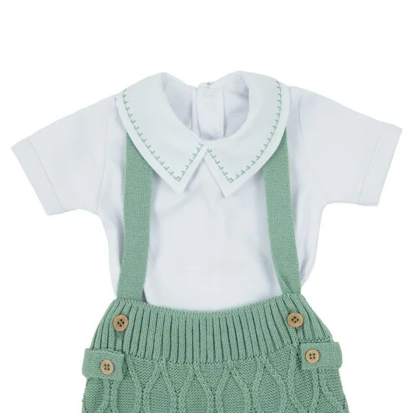 Romper Bento com Body verde cidreira - 2 peças - Imagem 2