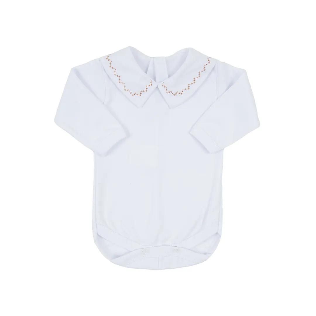 Jardineira João caramelo com Body - 2 peças - Imagem 4