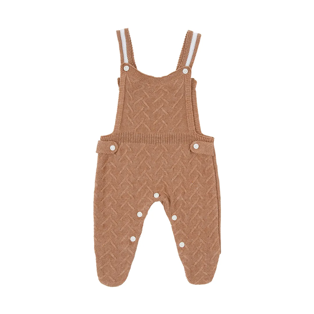 Jardineira João caramelo com Body - 2 peças - Imagem 3