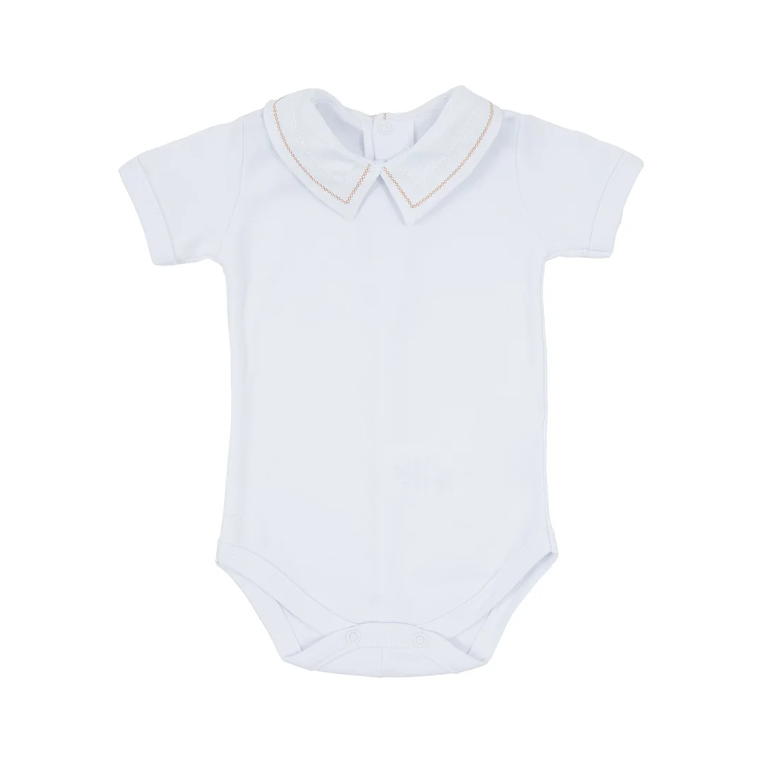 Romper Pedro com Body caramelo - 2 peças - Imagem 3