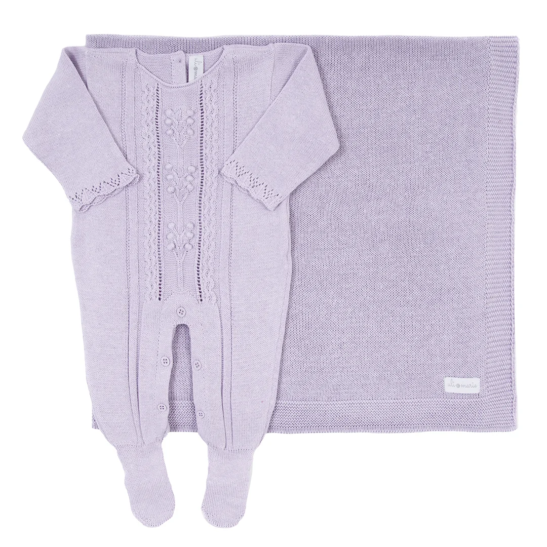 Saída Maternidade Broto Lilás - 2 peças - Imagem 2