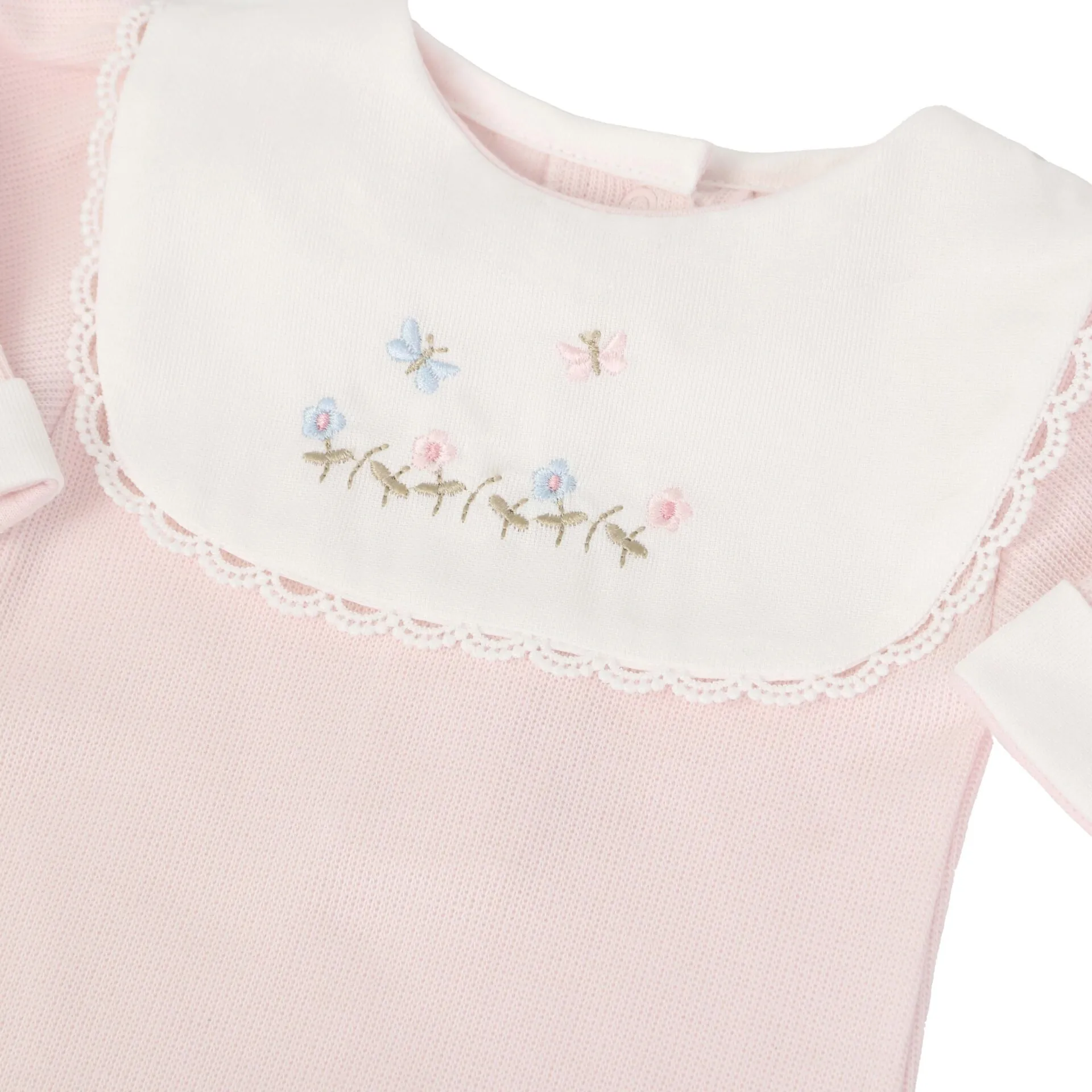 macacão jardim rosa bebê