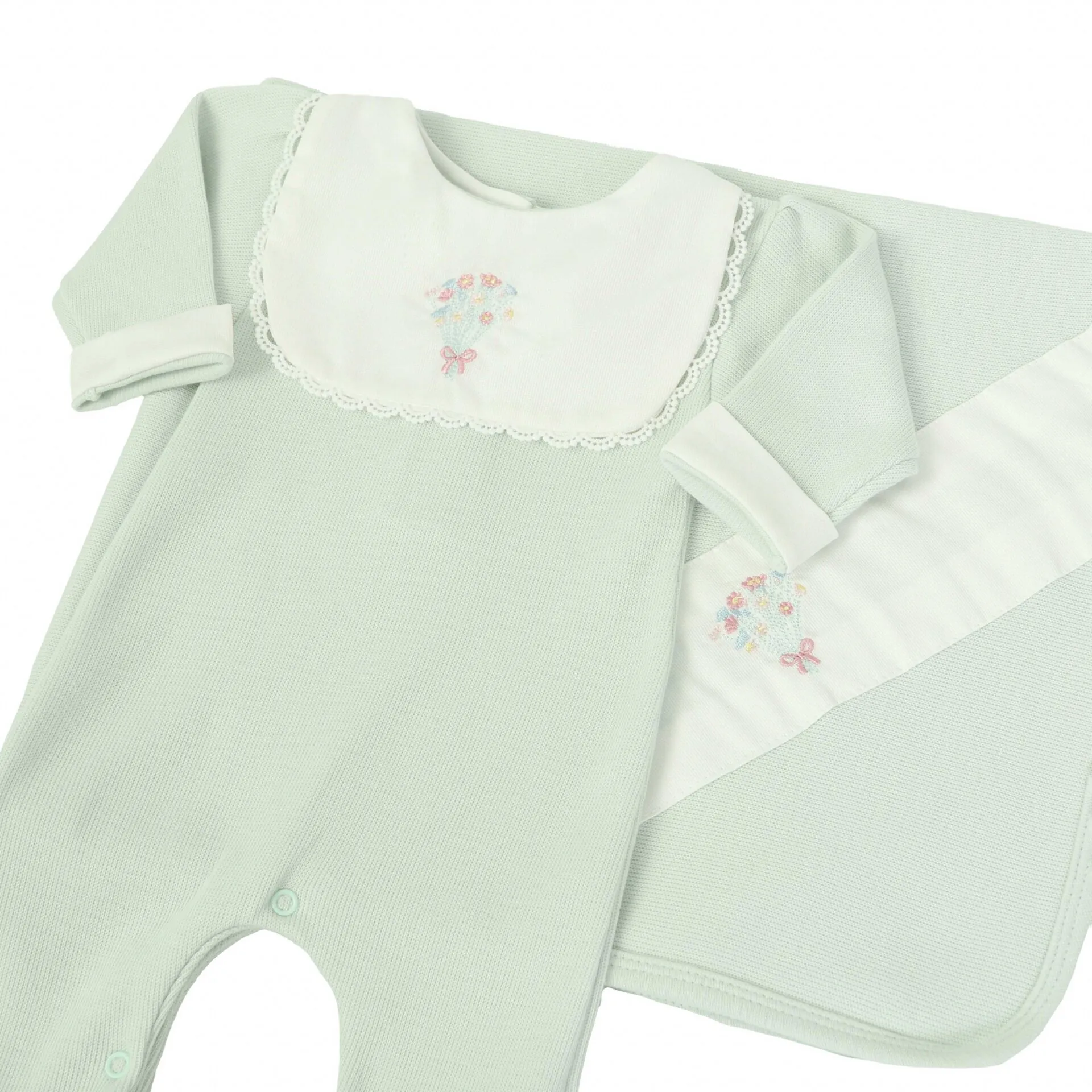 saída maternidade doce primavera verde malva 3