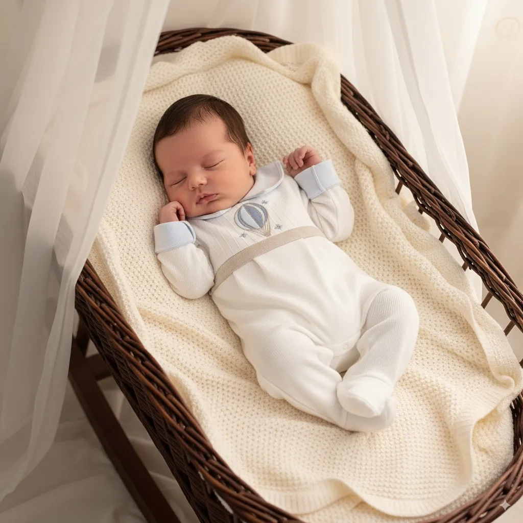 Macacão Balão Azul Bebê com Body - 2 peças - Imagem 2