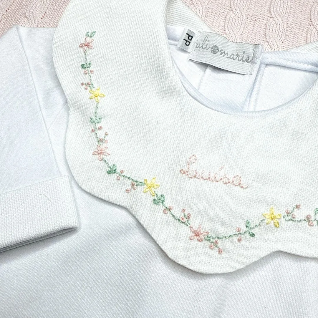 Body Personalizado Encanto amarelo e rosa bebê - 1 peça - Imagem 6