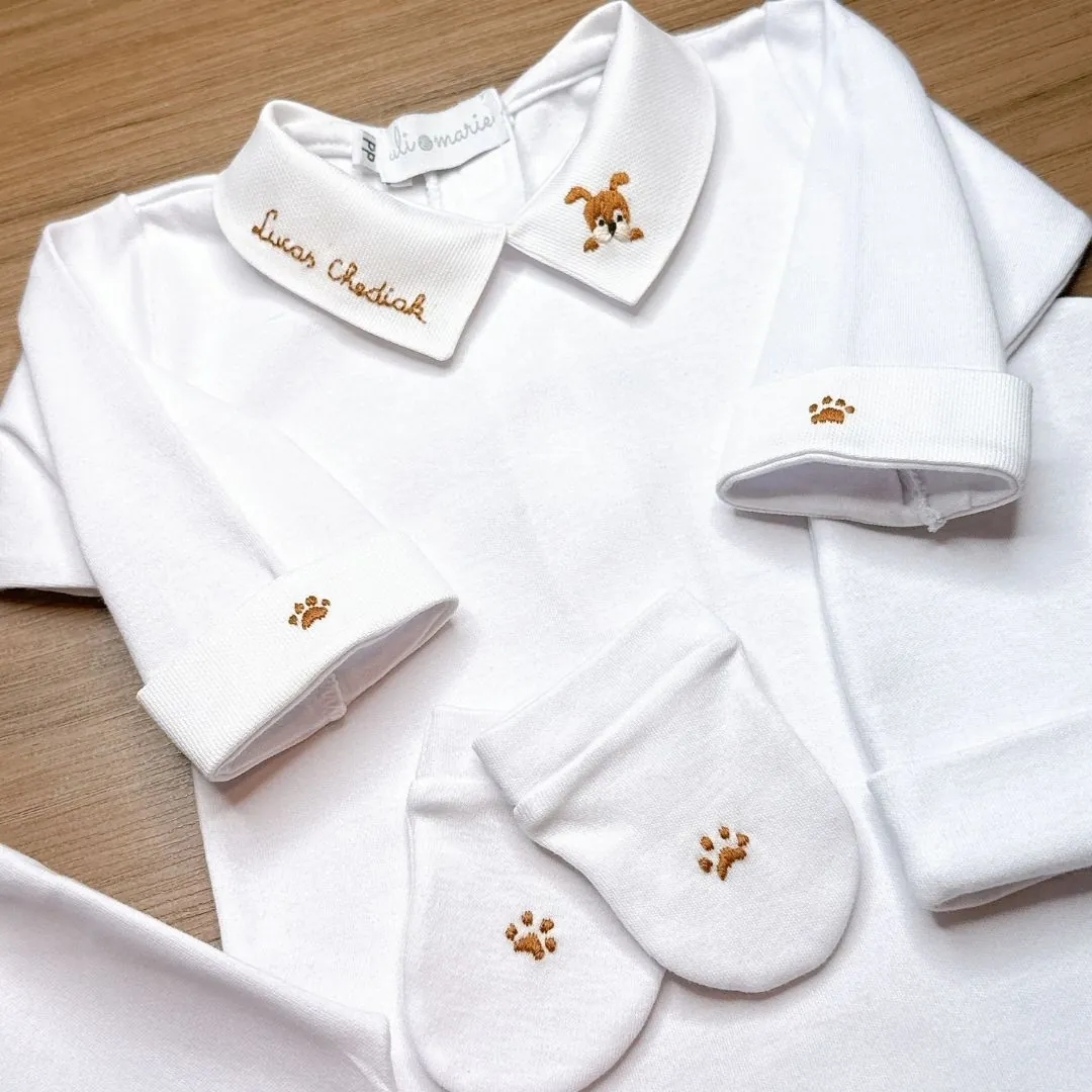 Kit Maternidade Dog personalizado - 4 peças