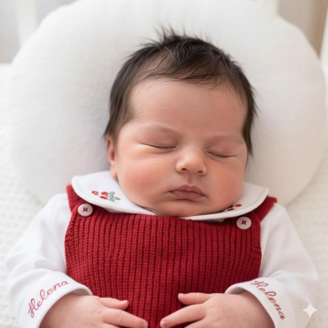 Jardineira com body Moranguinho personalizado - 2 peças - Imagem 3