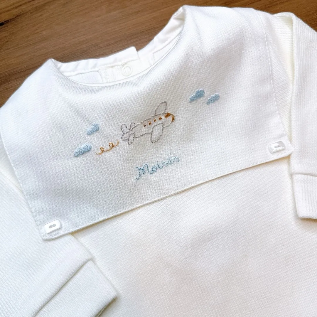 Saída Maternidade Avião - 4 peças - Imagem 6