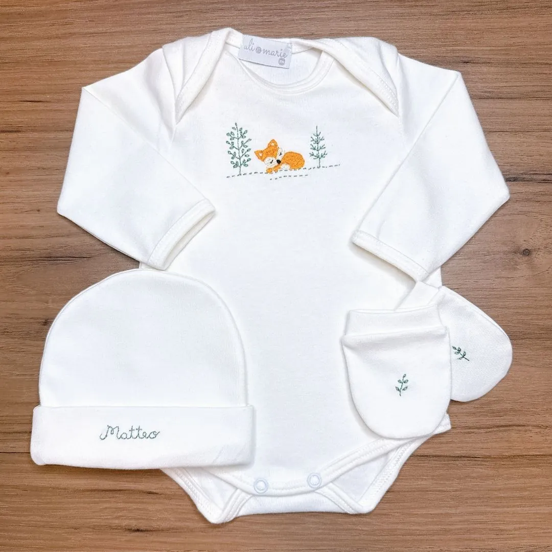 Kit Maternidade em Algodão Egípcio Personalizado Menino - 4 peças - Imagem 6