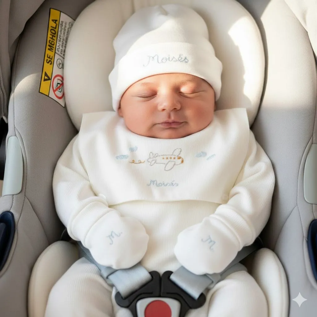 Saída Maternidade Avião - 4 peças - Imagem 5