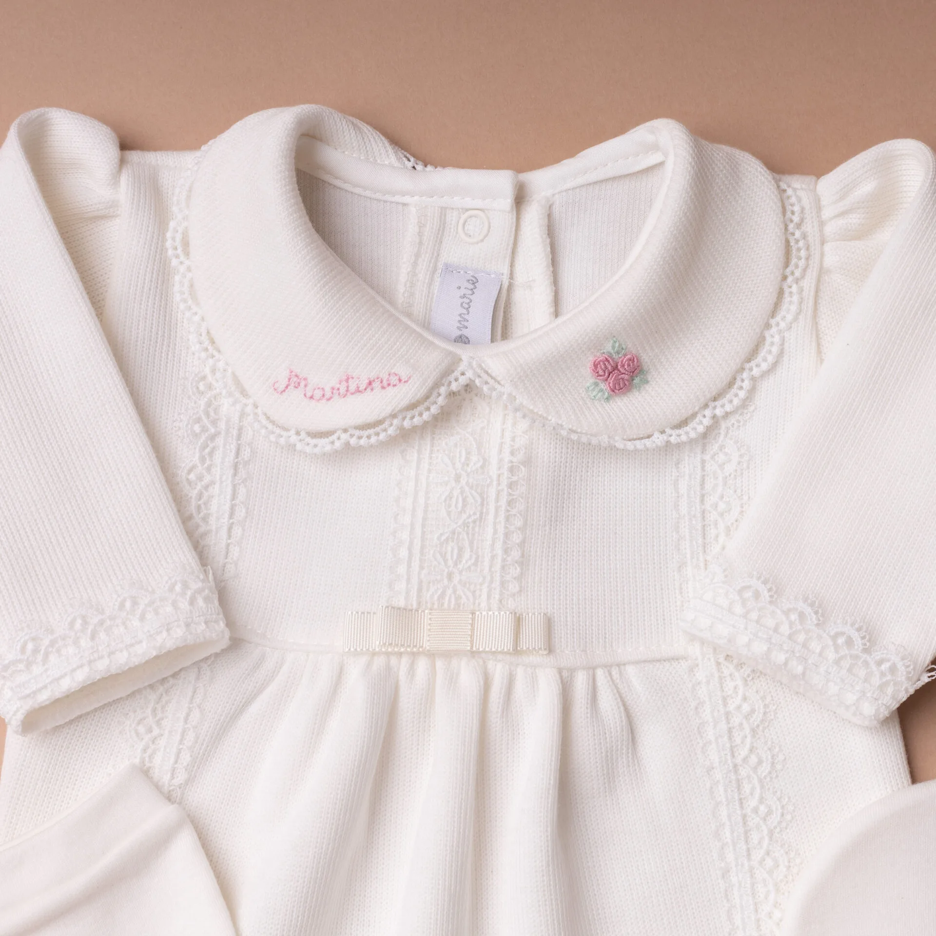 Kit Maternidade Cecília Personalizado off-white - 3 peças - Imagem 4