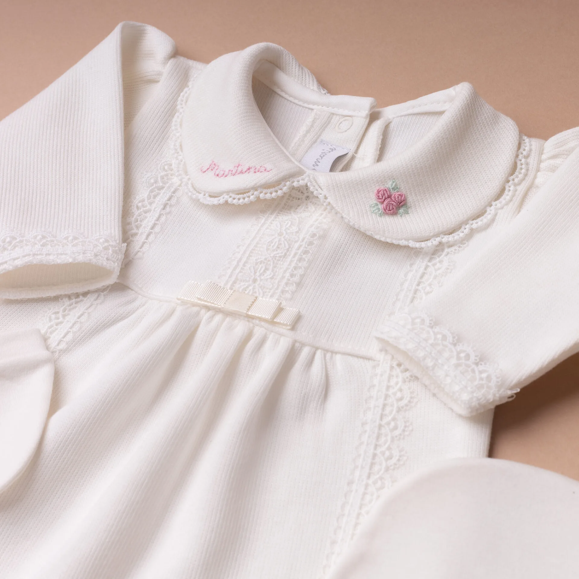 Kit Maternidade Cecília Personalizado off-white - 3 peças - Imagem 3